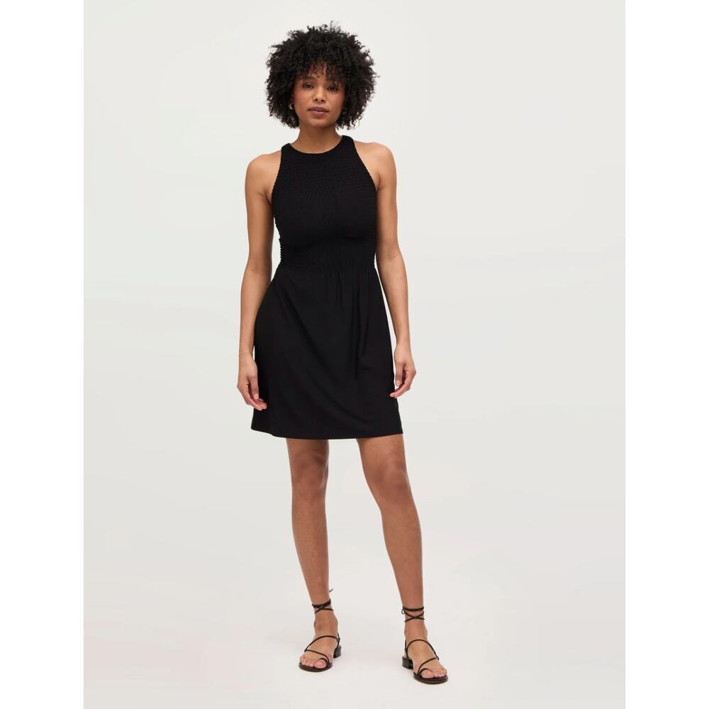 Hill House Home The Jersey Lilou Nap Dress Black |  XXS